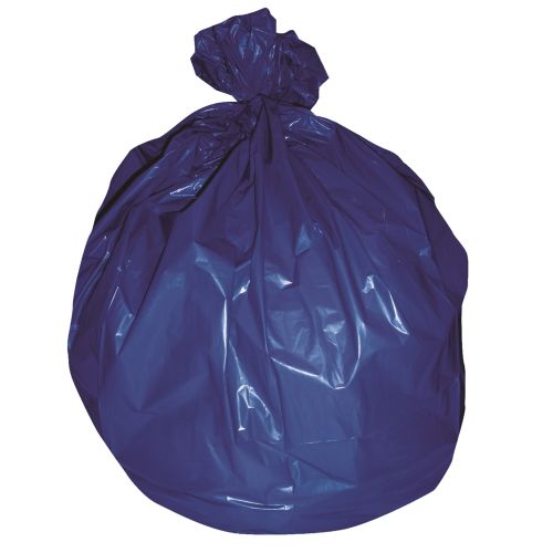 GuestSupply US Can Liner High Density 30x43 Blue 14 Micron 23 Gallon Recycling Bag